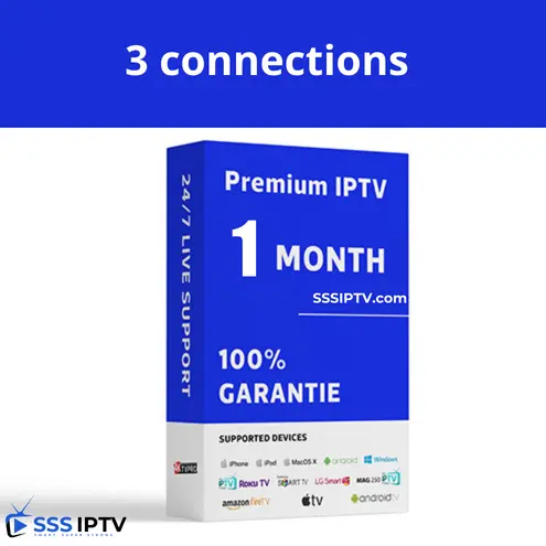 1 MONTH IPTV 3 Connections