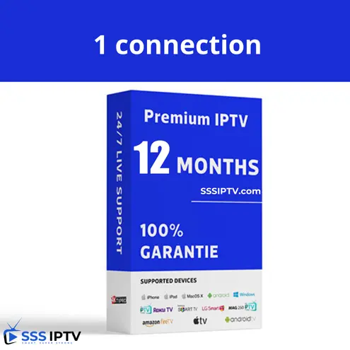 12 MONTHS IPTV 1 Connection